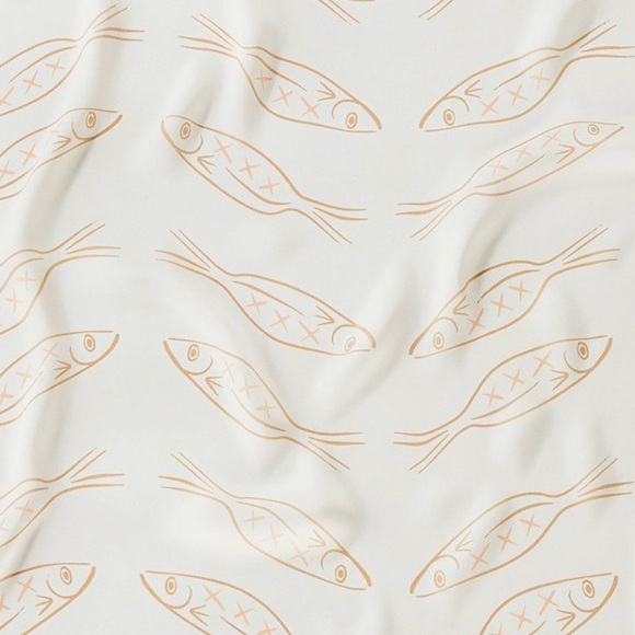 A New Day Fish Pattern Scarf 29 in x 29 in - Picture 2 of 3